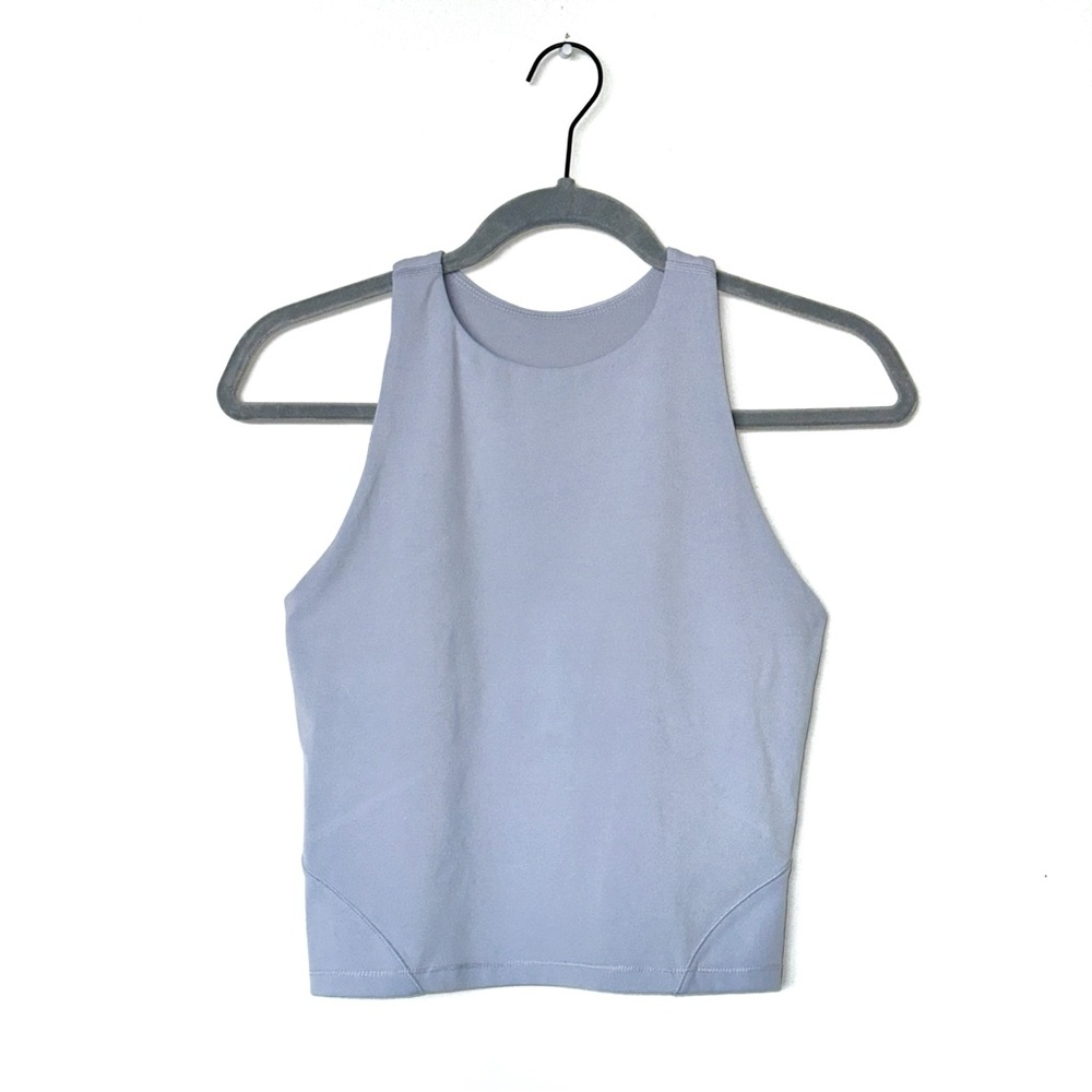 Cropped Athletic Tank with Built in Bra